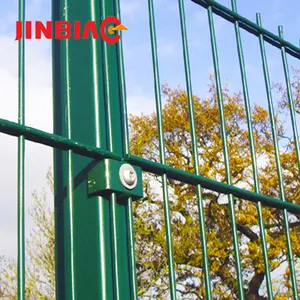 Panneau décoratif de jardin à double fil, panneau de clôture à double fil revêtu PVC de haute qualité et à bon prix