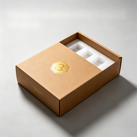 Boîte d'expédition en carton épais, résistante aux chocs, avec doublure en mousse, style personnalisable