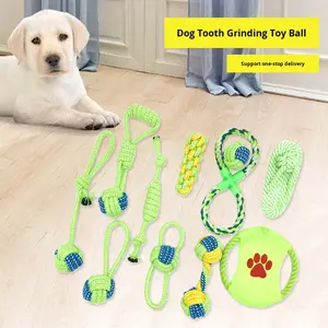 Yeni Evcil Hayvan Oyuncağı Toptan Özelleştirme İnteraktif Dambıl Şeklinde Halat Top Köpek Diş Kaşıyıcı Oyuncak Evcil Hayvan Çiğneme Oyuncağı - Product Image 2