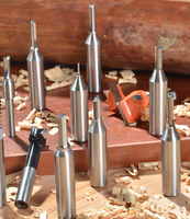 3 Mata Bor TCT CNC Router Bit Bahan Khusus untuk Pengukiran Permukaan Kayu