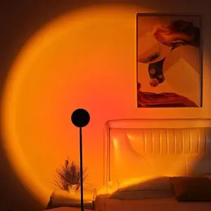 Tramonto Arcobaleno Proiettore Lampada Da Terra a LED Con Telecomando Per La Decorazione Domestica