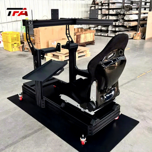 Cockpit de simulation de course OEM personnalisé pour Fanatec DD <span class=keywords><strong>Pro</strong></span>, simulateur de conduite en aluminium fait maison - Product Image 4