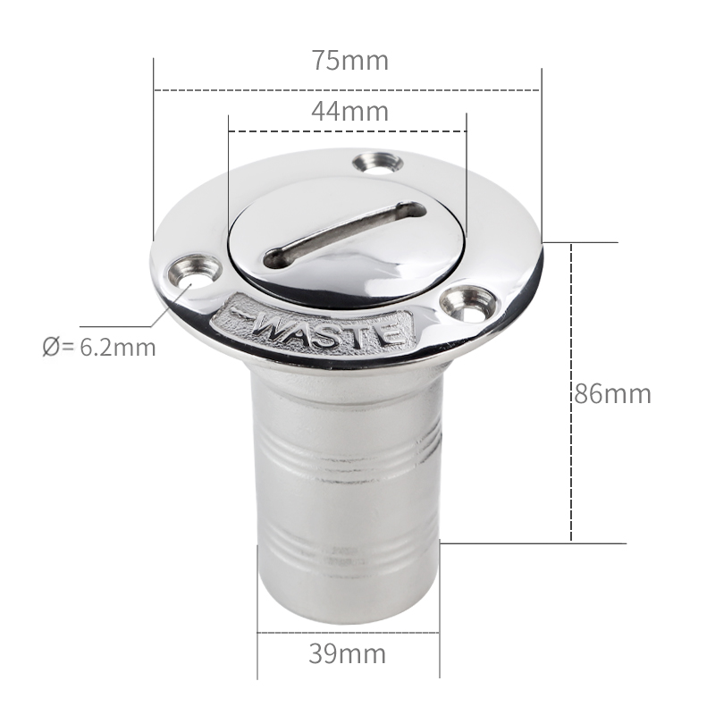Bouchon de réservoir à clé droite de 38 mm [carburant]