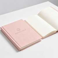Luxuriöses PU-Leder Notizbuch Anpassbare Innenseiten Liniert Graviertes Logo A5 Nachfüllbares Journal für Büro und Schreiben
