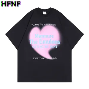 New Design Hip Hop Unisex Tee Shirts Love pattern printing Short Sleeve T Shirt For Men