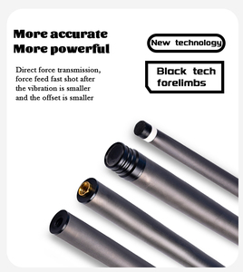 Queue de billard en fibre de carbone de qualité tournoi, pointe de 12,5 mm avec revêtement en cuir, légère, haute résistance, conception personnalisée OEM - Product Image 3