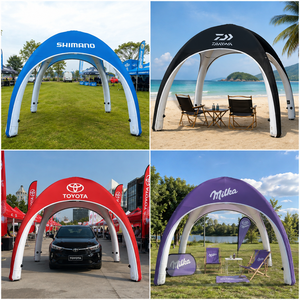 Tenda Gonfiabile a Forma di Ragno Impermeabile e Ermetica Personalizzata CATC |   Padiglione di Marca Stile DAIWA Nero |   Cupola per Eventi di Pesca all'Aperto - Product Image 6