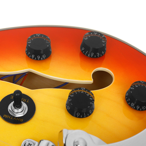 Guitarra Eléctrica de Jazz <span class=keywords><strong>Eileen</strong></span> JS-520 Hueca con Agujeros en F, 22 Trastes, Diapasón Color Beige - Product Image 6