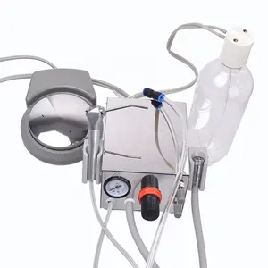 2022 DINUO Portable Dental Turbine Unit HandPiece Compressor with one Water Bottle ,dynamic portable dental chair
