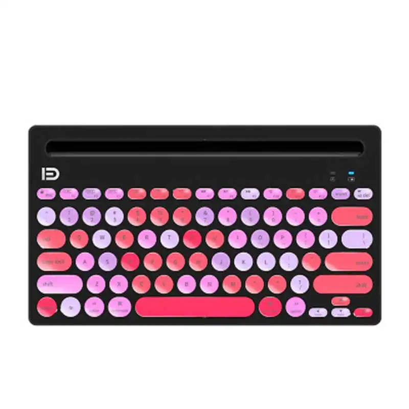 Multi-Device Wireless Mini Keyboard For Tablet Phone Laptop Keypad Portable Colorful Keyboard
