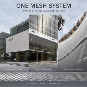 Cortina de Malla Metálica Duradera con Textura Tejida, Fachada de Acero Inoxidable para Renovación Exterior de Hoteles y Oficinas - Product Image 2