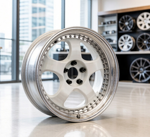 Ruedas Forjadas FHJ en Oferta, Acabado Pulido y Cepillado, Cóncavas Profundas, Color Personalizado, 2 Piezas, 5x120 5x112 5x114.3, 20 21 22 Pulgadas, para Autos de Carreras - Product Image 3