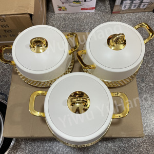 RTS Luxury Stainless Steel Food Warmer Food Container <strong>Set</strong> Hot <strong>Pot</strong> <strong>Set</strong> for Party Wedding - Product Image 6
