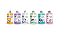 Nouveauté 500ml 2 en 1 Shampooing et après-shampoing pour animaux de compagnie avec huile d'amande, farine d'avoine et miel pour tous les chiens et chiots (MINT LAVANDE)