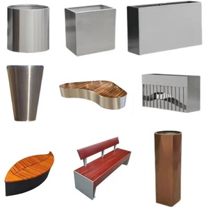 Tùy Chỉnh Lớn Thép Không Gỉ Tấm Kim Loại Hoa Nồi Trồng Hộp Hình Dạng Khác Nhau Cho Ngoài Trời Treo Cho Vườn Hoa Màu Xanh Lá Cây - Product Image 4