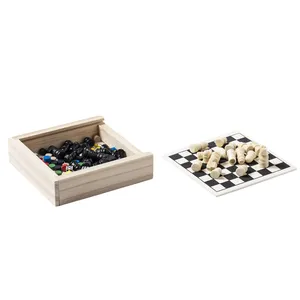 Juego de ajedrez y damas de madera, merchandising personalizado - Product Image 2