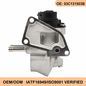 Wanray pour Audi VW Golf MK5 MK6 <span class=keywords><strong>Polo</strong></span> 1.4 1.6 TSI FSI Moteur Soupape <span class=keywords><strong>EGR</strong></span> 03C131503B Soupape de recirculation des gaz d'échappement - Product Image 1