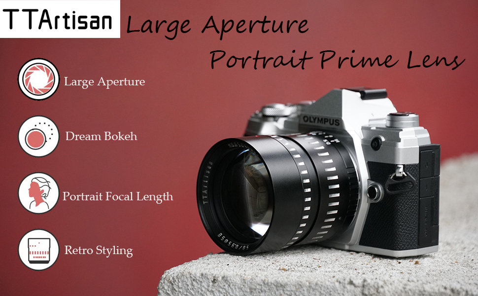 Ttartisan 50mm F0.95 Lens - Prime Lens for Sony, Fuji, Nikon Z50