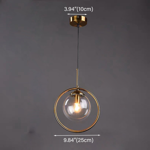Lampade a Sospensione in Vetro Grigio Fumo/Trasparente/Ambra, Stile Nordico <span class=keywords><strong>Semplice</strong></span>, 1/3 Luci LED Dimmerabili per Reception - Product Image 2