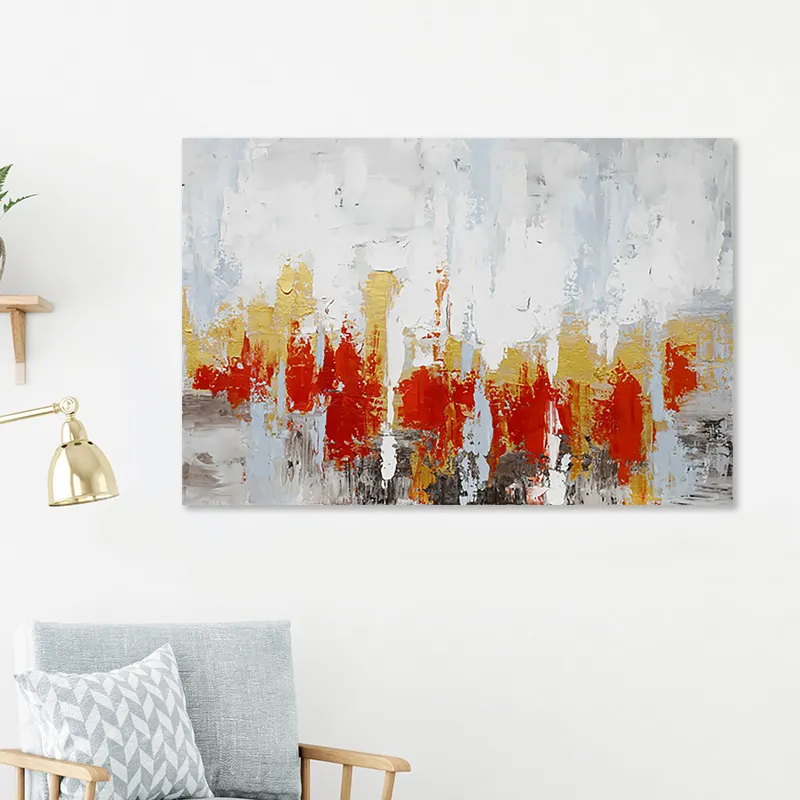 Wall Art Decor Abstract Modern Vertical 100% Hand Painted Canvas Printing Art Original Oil Acrylic Painting Canvas Painting