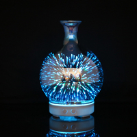 Mini bouteille de diffuseur d'arôme 3D, accessoire multicolore en verre, aromathérapie lumineuse, offre spéciale