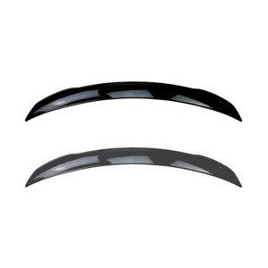 Mercedes-Benz ClA-Class Rear Trunk Spoiler Piano Black Carbon Fiber Texture Abs Material Ducktail Design 2020 <b>Model</b> - Product Image 3