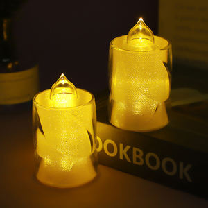 Nouvelle conception de <span class=keywords><strong>bougie</strong></span> <span class=keywords><strong>LED</strong></span> colorée, éclairage brillant et scintillant, lampe à piles, éclairage pour mariage, fête d'anniversaire, décorations de bougies <span class=keywords><strong>LED</strong></span> - Product Image 3