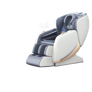 Sillón de Masaje Automático Inteligente para el Hogar, sin Rieles, con Masaje Multipunto, Función Musical, Enchufable, Blanco y Marrón Oscuro - Product Image 4