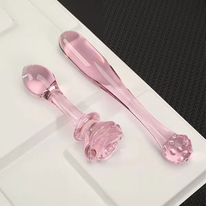 Dildo en verre multi-styles pour masturbation féminine, jouet SM pour adulte, plug anal pour masturbation féminine, produits sexuels féminins, dildo - Product Image 3