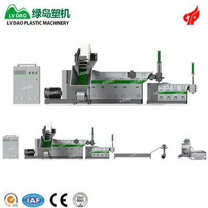 CE quality used plastic granulator and plastic recycling machine extruder