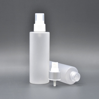 Botella de Plástico Esmerilado Mate Vacía de 80 ml, 100 ml, 120 ml, 250 ml con Bomba Pulverizadora para Loción, Cilindro con Serigrafía, Biodegradable, para el Cuidado de la Piel