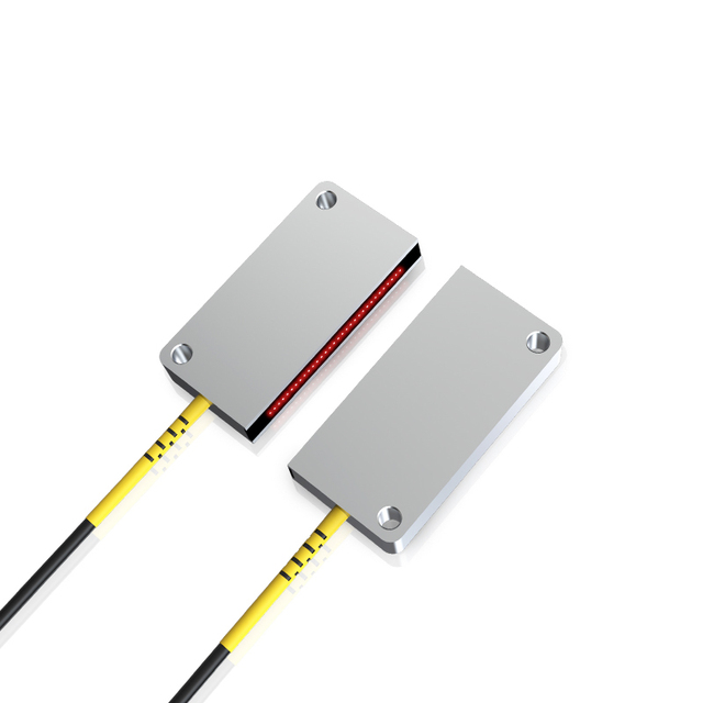 GTRIC Industrial Flat Fiber Optic Sensor Presence Detection 25mm Width Area Through Beam Fiber Optic Sensor