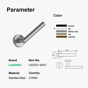 Cửa hiện đại xử lý nội thất cửa đòn bẩy thép không gỉ phòng chống cháy cửa xử lý cho khách sạn và văn phòng - Product Image 2