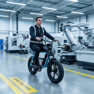 Vélo électrique urbain haute performance prêt pour la recherche, avec batterie 48V 16Ah, vélo utilitaire pour les visites d'usine et les itinéraires touristiques - Product Image 2