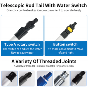 Cepillo de Lavado de Autos con Mango Telescópico y Cerdas Suaves, Herramienta de Limpieza con <span class=keywords><strong>Agua</strong></span> para Camiones, Barcos y Detallado de Autos - Product Image 5