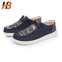 Chaussures décontractées Hebo de haute qualité, fabricant de chaussures décontractées en toile, mocassins en cuir pour hommes en gros, mocassins en daim personnalisés