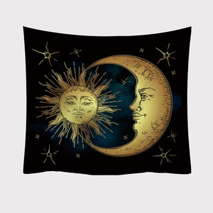 Série Soleil Brossé Tissu Polyester Polyvalent <span class=keywords><strong>Vintage</strong></span> Art Décor Décoration Murale Fond Tissu Impression 3D Tapisseries - Product Image 5