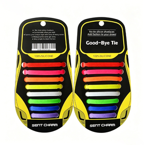 Lacets plats en silicone sans nœud, adieu les lacets à nouer, lacets élastiques pour adultes et enfants, lacets imperméables en caoutchouc sans nœud pour baskets - Product Image 6