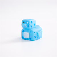 Logo personnalisé Mini Canard Flottant Jaune Jouets de Bain en Plastique PET Canard en Caoutchouc