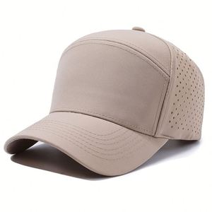 Gorra de Béisbol Más Popular con Logotipo Bordado, Impermeable, Transpirable, de Secado Rápido, Gorra Deportiva de 7 Paneles con Orificios Láser - Product Image 4