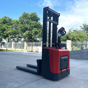 Empilhador de mão auto-carregamento elétrico 1.5Ton 3 Meter 2000kg 5000mm Capacity Empilhador de paletes com proteção Braço e Pedal - Product Image 4