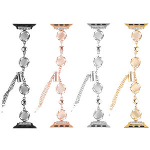 Diamant Femmes Bling Dressy <span class=keywords><strong>Bracelet</strong></span> <span class=keywords><strong>Bracelet</strong></span> En Métal De Luxe Bande Pour <span class=keywords><strong>Apple</strong></span> <span class=keywords><strong>Watch</strong></span> 8 Ultra 49mm 38/40/41/44/45mm iwatch Série <span class=keywords><strong>7</strong></span> se 3 - Product Image 2