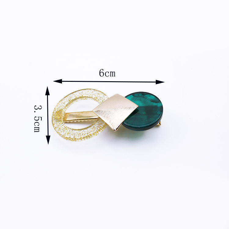 Accessoires de cheveux Clips Rond Or Diamant En Forme de Bec De Canard Bling Cheveux Clips