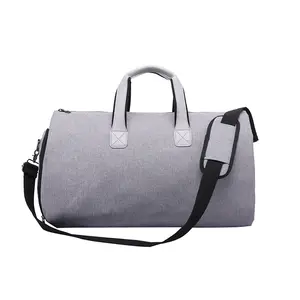 Solid Carry on business weekender duffle bag haversack large oxford garment bag suit cover foldable hand luggage suitcase