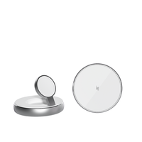 Chargeur sans fil portable ultra-mince 15W chargeur sans fil rapide pour montre intelligente mobile avec support de téléphone