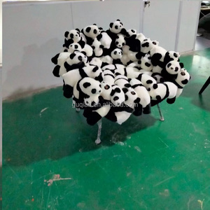 Silla de salón de diseño, muñeca creativa, figura de <span class=keywords><strong>Panda</strong></span> animal, silla de sofá giratoria informal perezosa - Product Image 2
