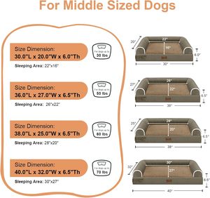 Lit pour chien orthopédique moderne en mousse <span class=keywords><strong>gel</strong></span>, avec housse amovible et lavable, motif uni, pour usage extérieur, vente en gros - Product Image 3