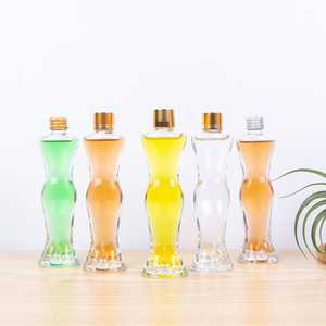 Custom 40 ml-500ml creative empty perfume glass bottle luxury woman body shape perfume bottle refillable attar fancy bottle