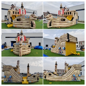 Structure gonflable combinée pirate avec toboggan, conforme à la norme EN14960, en PVC, pour <span class=keywords><strong>location</strong></span> événementielle, parcs d'attractions et équipement de jeu pour enfants. - Product Image 6