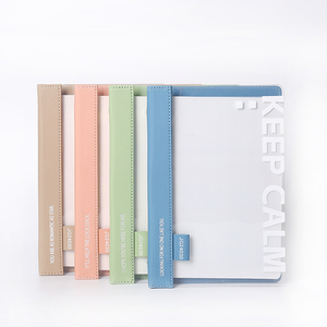 Đầy Đủ Tùy Chỉnh Thiết Kế Mới A5 Biểu Tượng Tùy Chỉnh PP PU Da Sang Trọng Quà Tặng Doanh Nghiệp Nhẫn Chất Kết Dính Máy Tính Xách Tay - Product Image 1